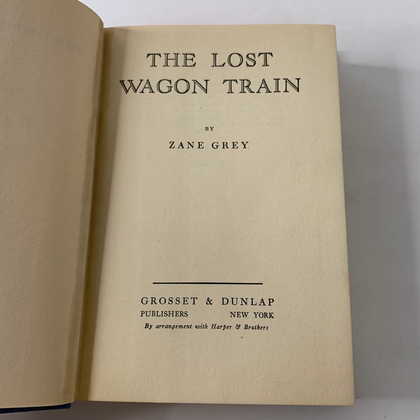 The Lost Wagon Train - Zane Grey - 1935