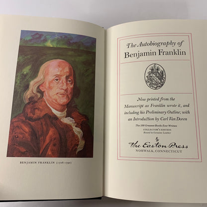 The Autobiography of Benjamin Franklin - Benjamin Franklin - Easton Press - 2004