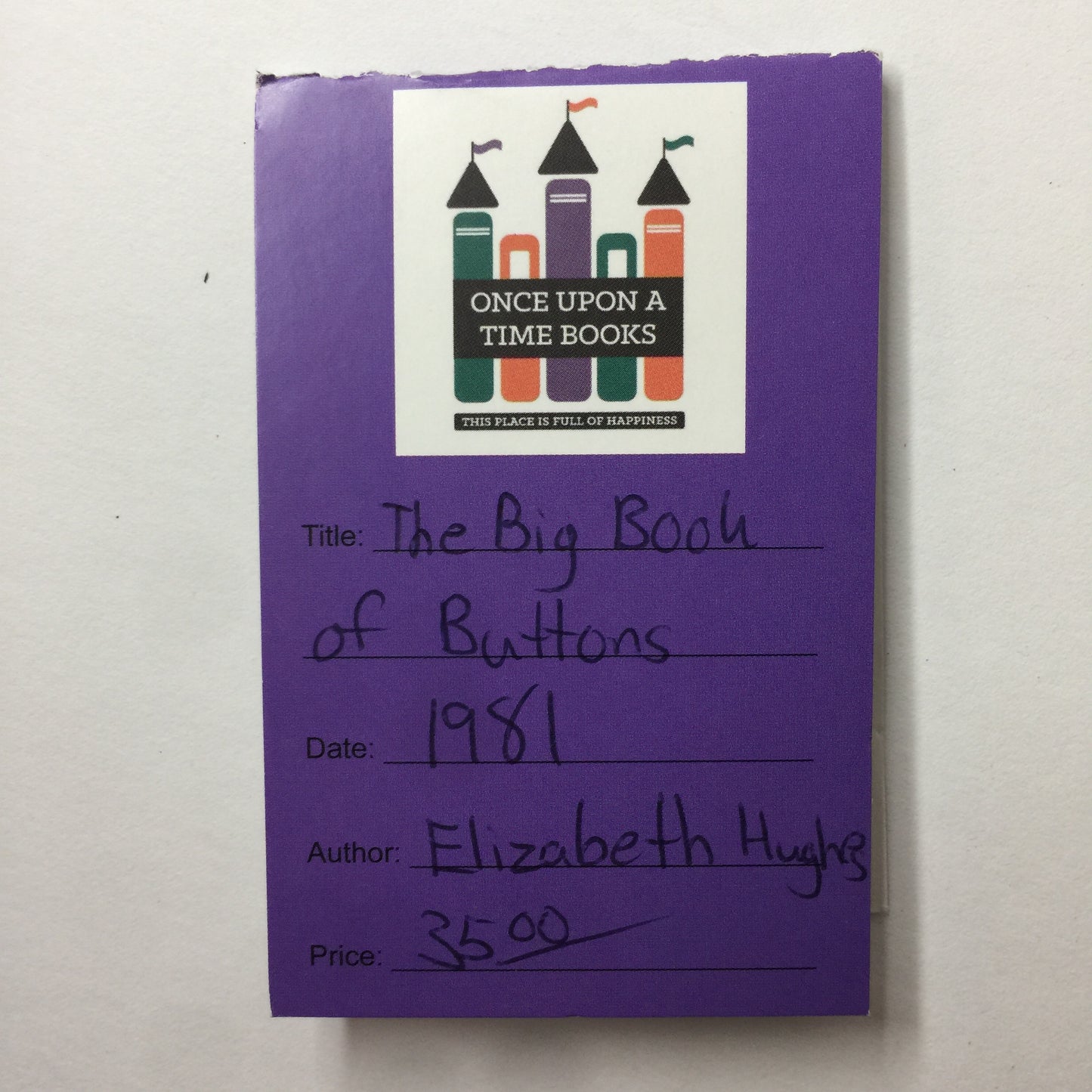 The Big Book of Buttons - Elizabeth Hughes and Marion Lester - 1981