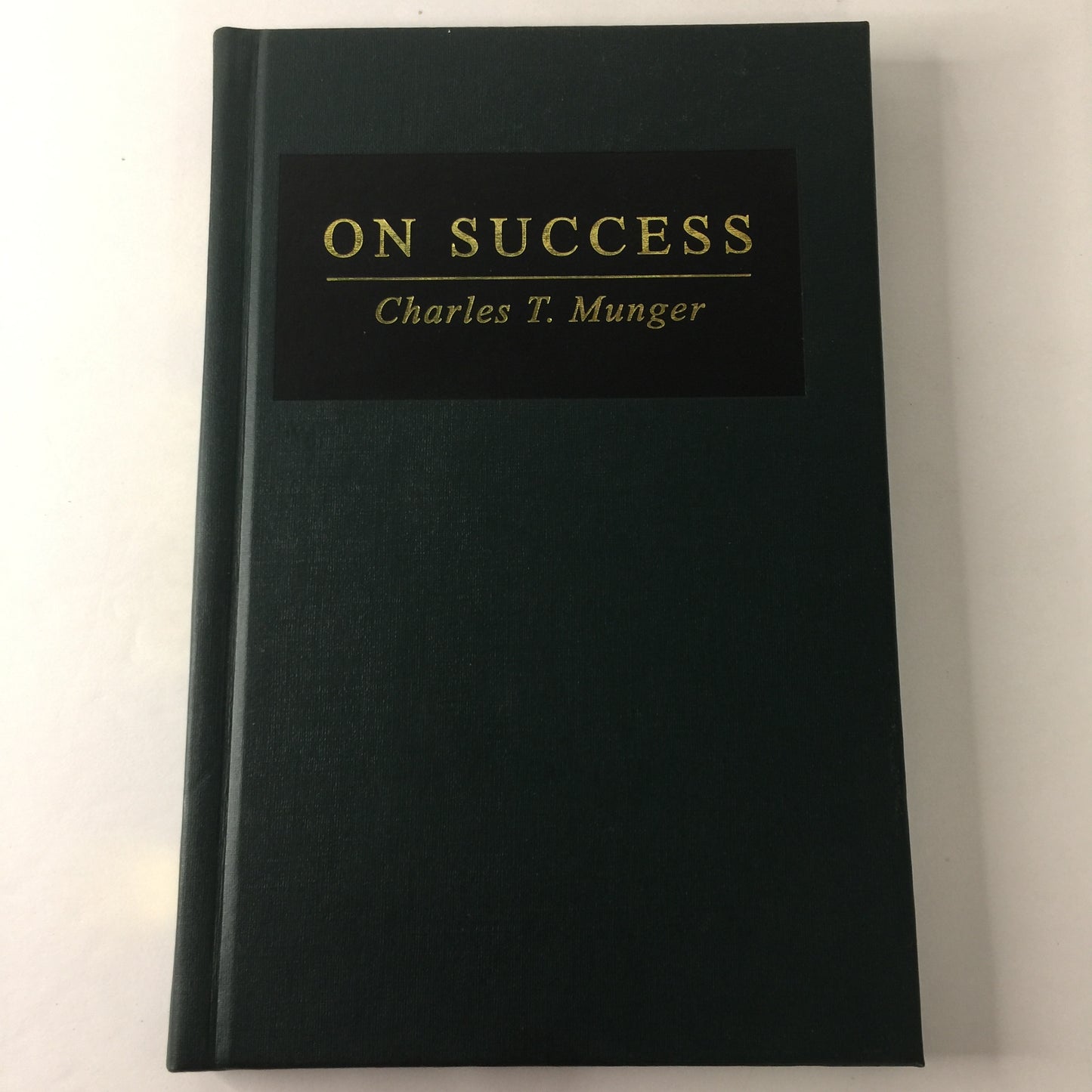 On Success - Charles T. Munger - 2009