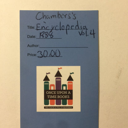 Chambers Encyclopedia - Various - Vol. 4 - 1888