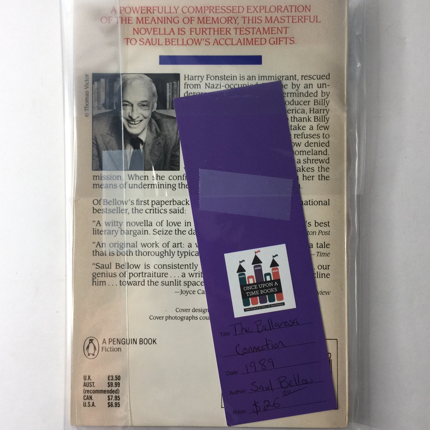 The Bellarosa Connection - Saul Bellow - 1981