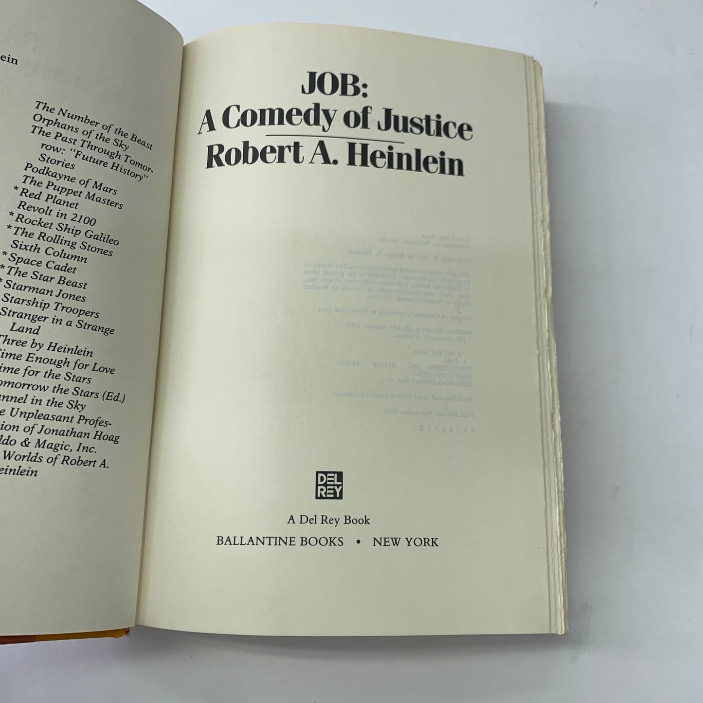 JOB: A Comedy of Justice - Robert A. Heinlein - 1st Edition - 1984