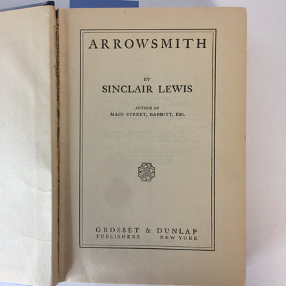 Arrowsmith - Sinclair Lewis - 7th Printing - 1925