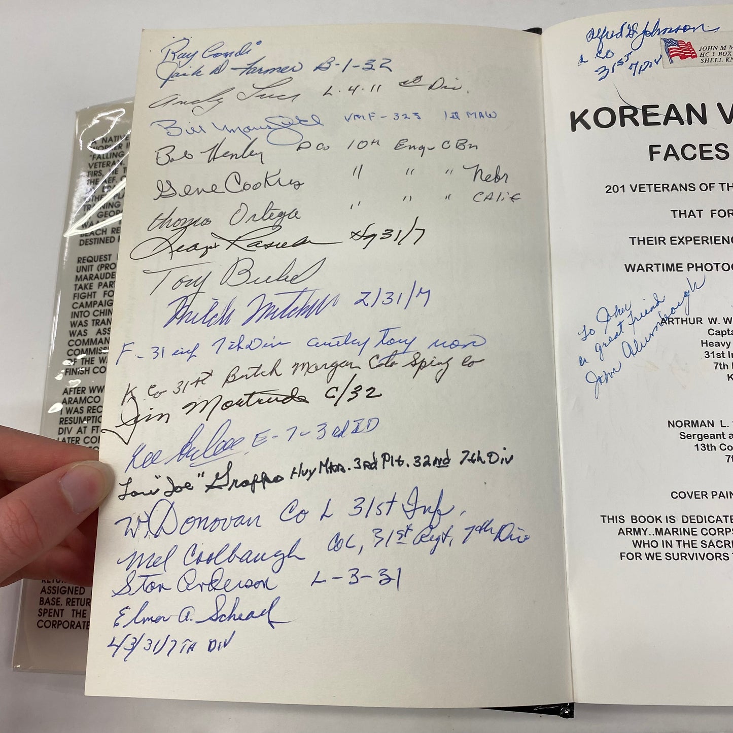 Faces of War: Korean Vignettes - Arthur Wilson and Norman Strickbine - Multiple Signatures - 1996