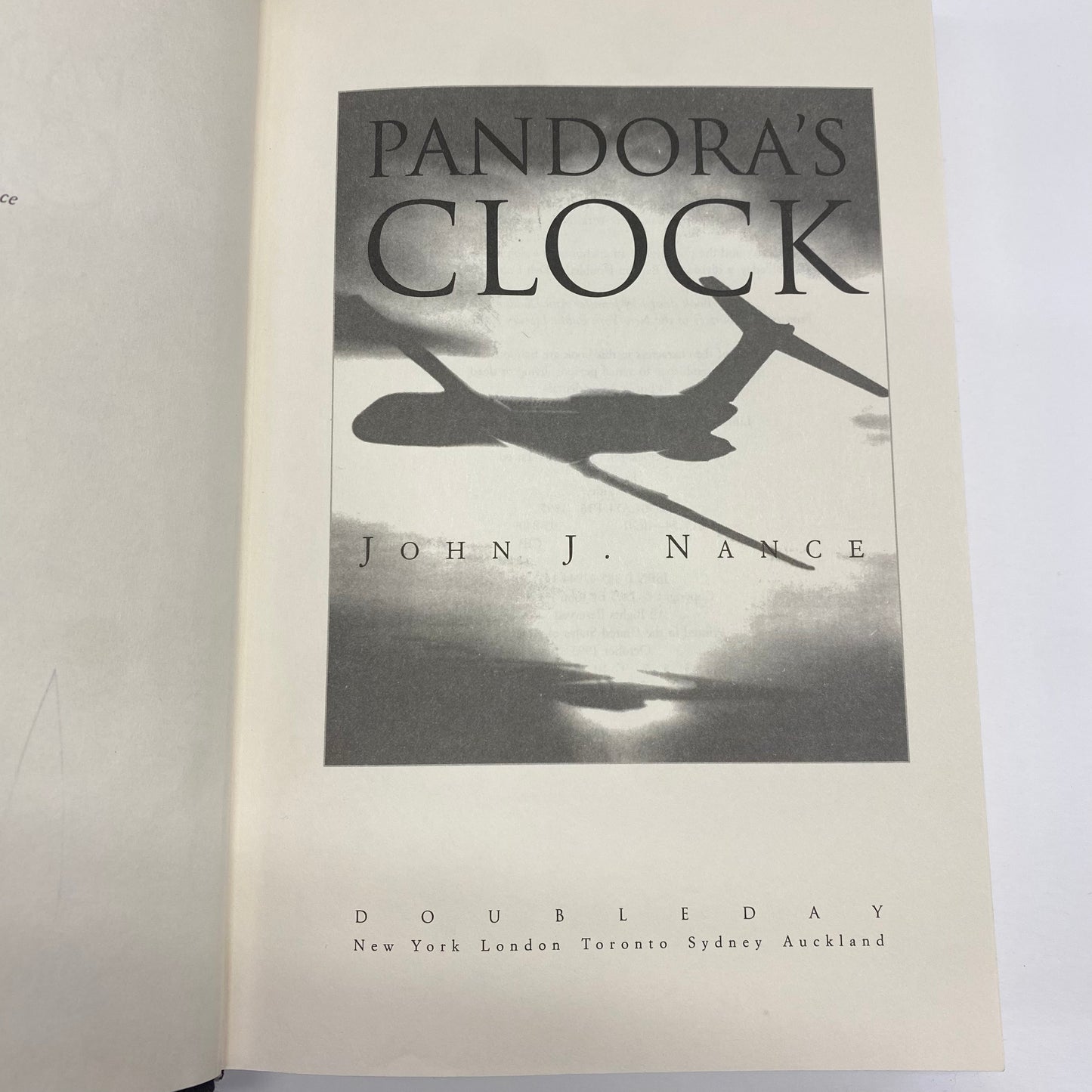 Pandora’s Clock - John J. Nance - Signed - 1st Edition - 1995