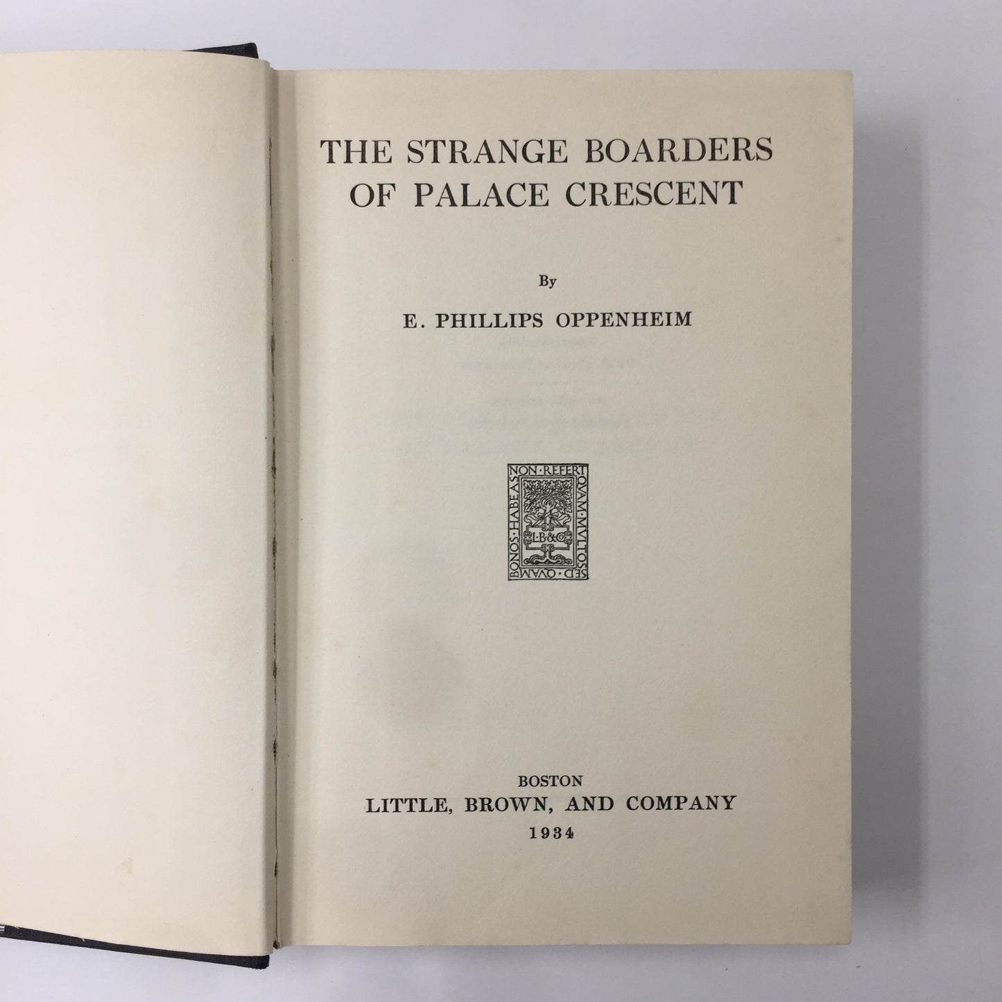 The Strange Boarders of Palace Crescent - E. Phillips Oppenheim - 1st Edition - 1934
