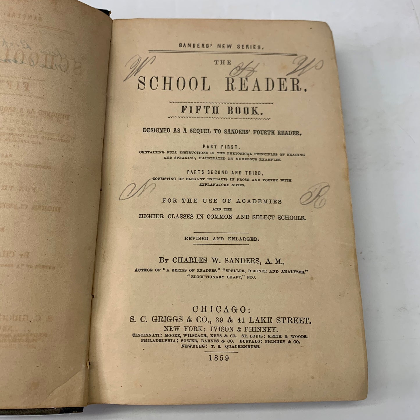 Sanders 5th Reader - Charles W. Sanders - 1859