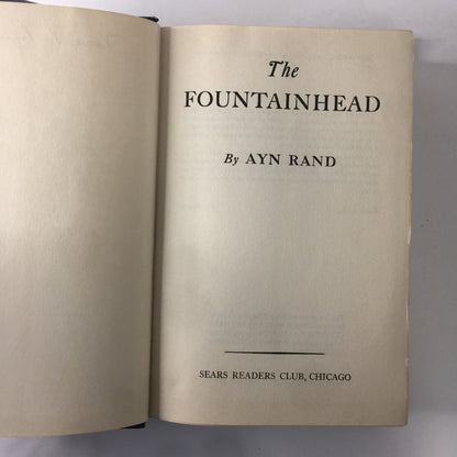 The Fountainhead - Ayn Rand - Sears Edition - 1943