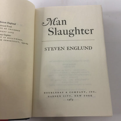 Man Slaughter - Steven Englund - Signed - 1983