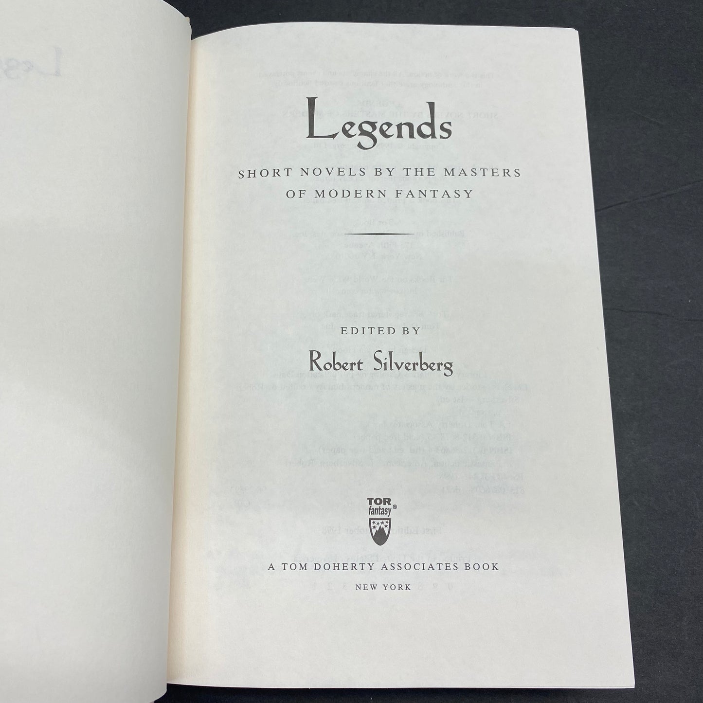 Legends - King, Jordan, Goodkind, McCaffrey, & Feist - 1st Edition - 1998