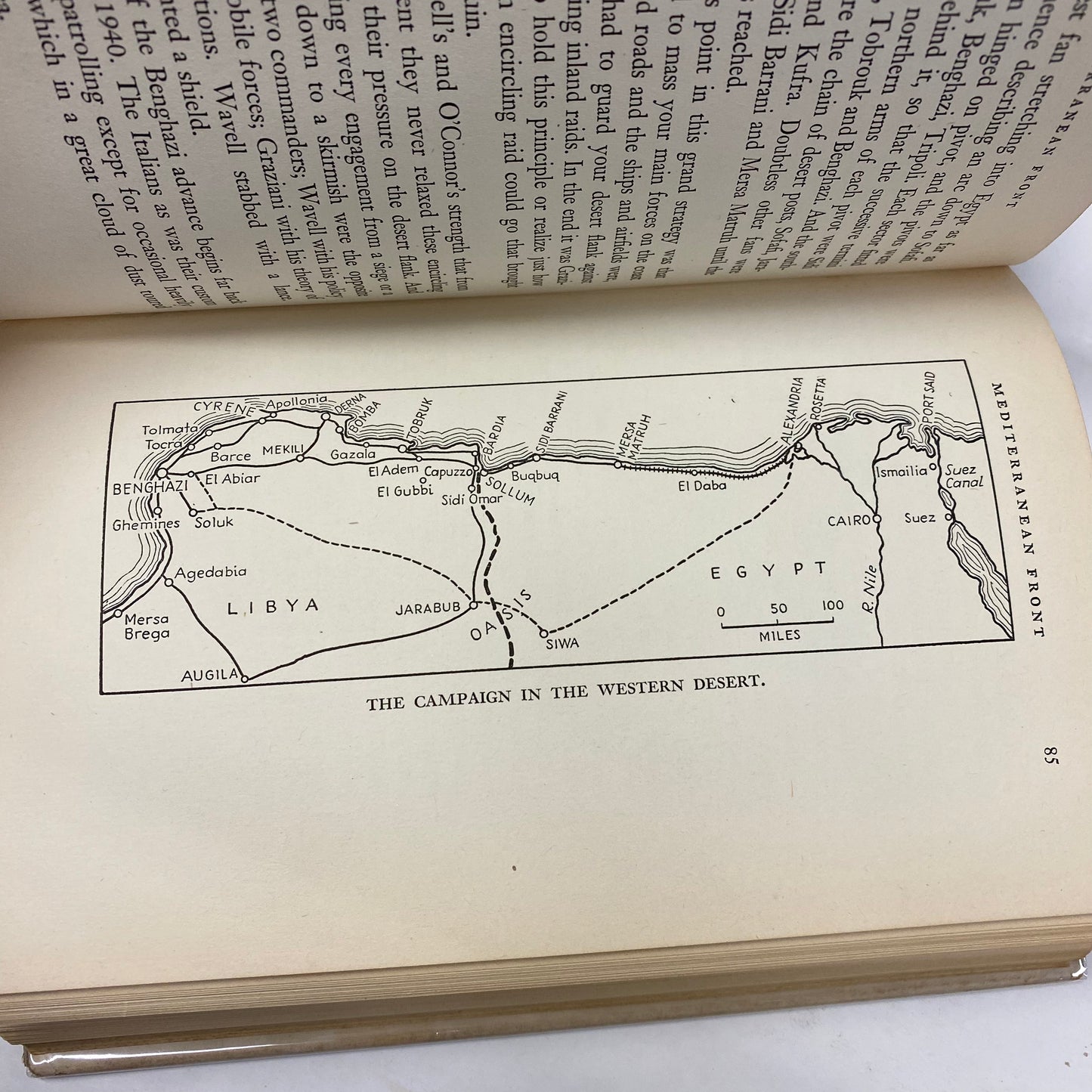 Mediterranean Front - Alan Moorehead - 1st Edition - Maps - 1942