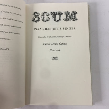 Scum - Isaac Bashevis Singer - 1991