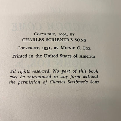 The Little Shepherd of Kingdom Come - John Fox Jr.  - 1931