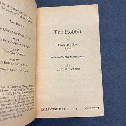 The Hobbit - J. R. R. Tolkien - 4th Print - 1965