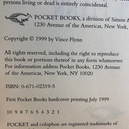 Transfer of Power - Vince Flynn - First Edition - 1999