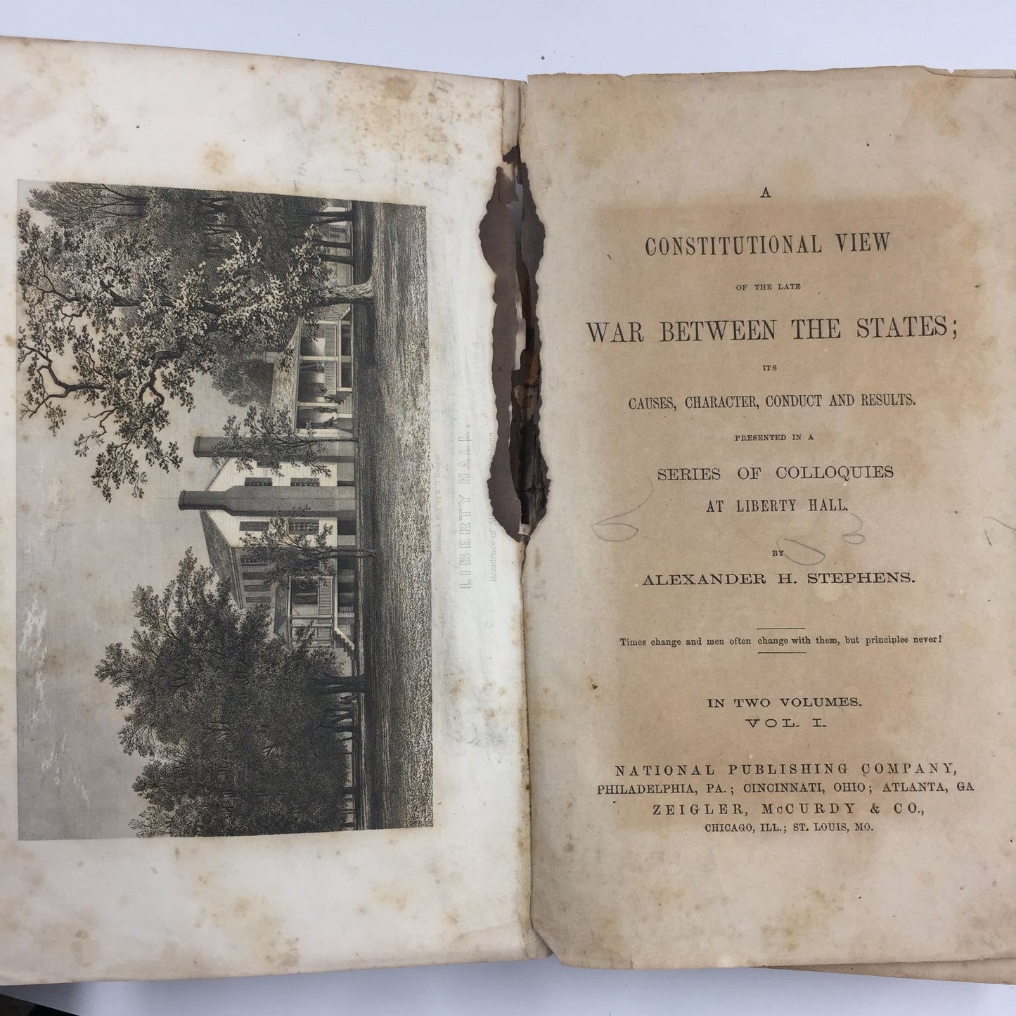 Constitutional View: War Between States - Alexander H. Stephens - Volume 1: Civil War - 1808