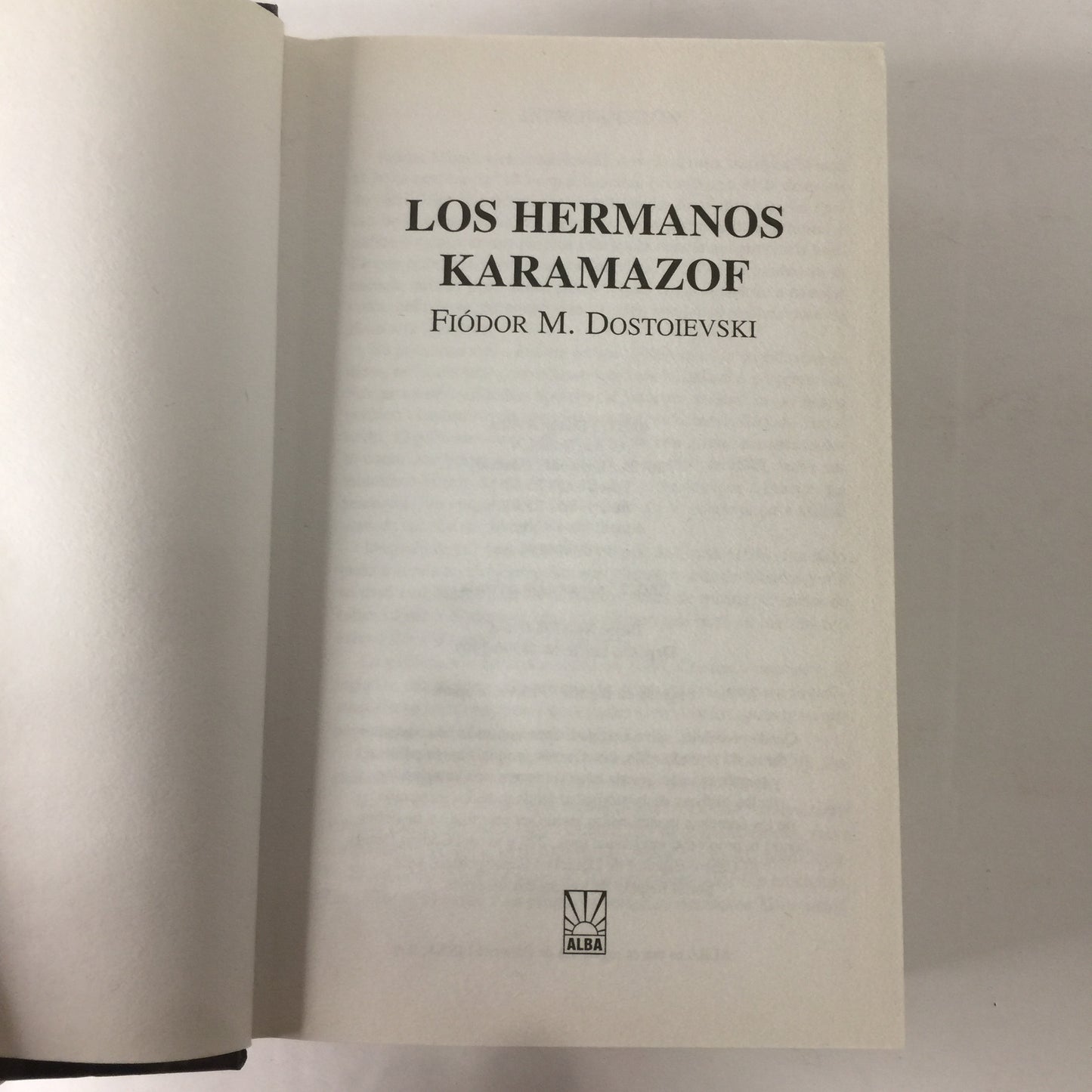 Los Hermanos Karamazof - Fiodor M. Dostoievski - 1st Thus - 2003