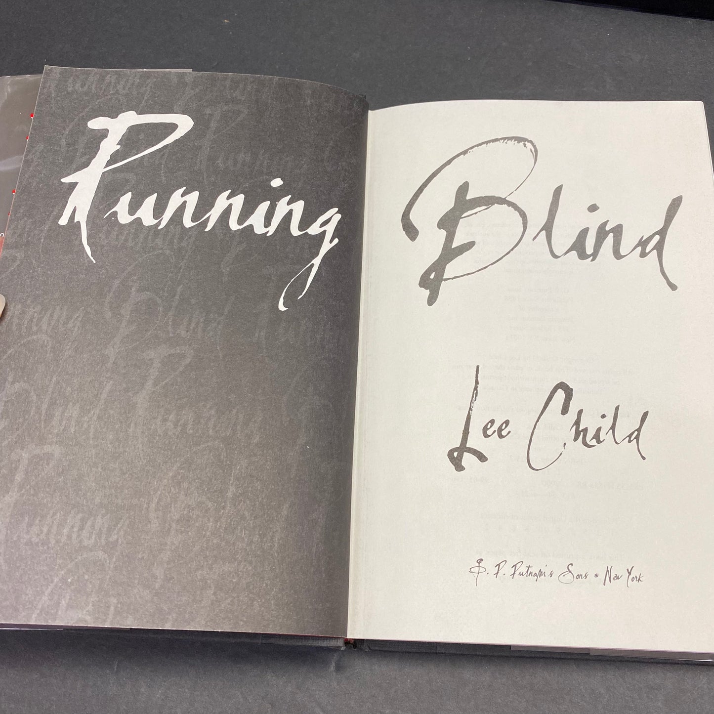 Running Blind - Lee Child - 1st Edition - 2000