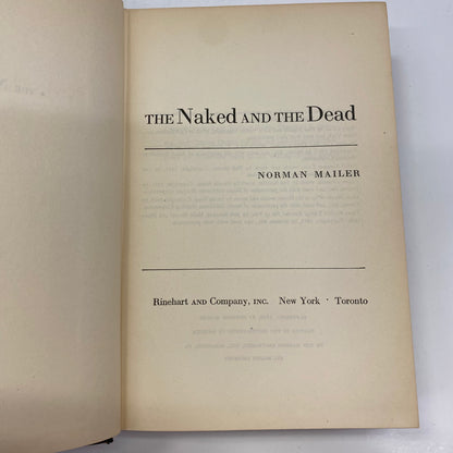 The Naked and the Dead - Norman Mailer - Early Print - 1948