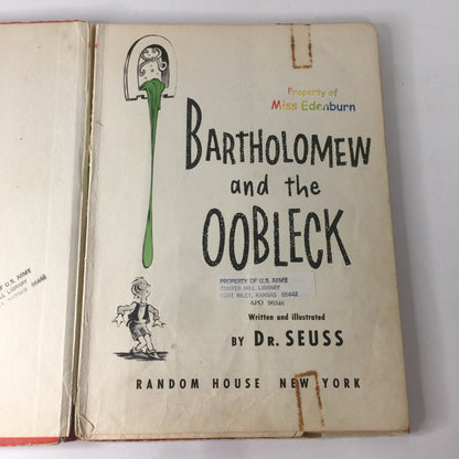 Bartholomew and the Oobleck - Dr. Seuss - Ex-Library - 1949