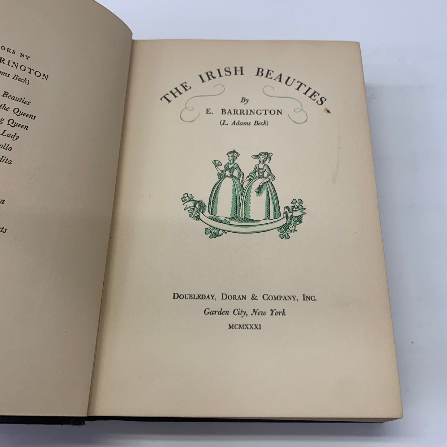 The Irish Beauties - E. Barrington - 1st Edition - 1931