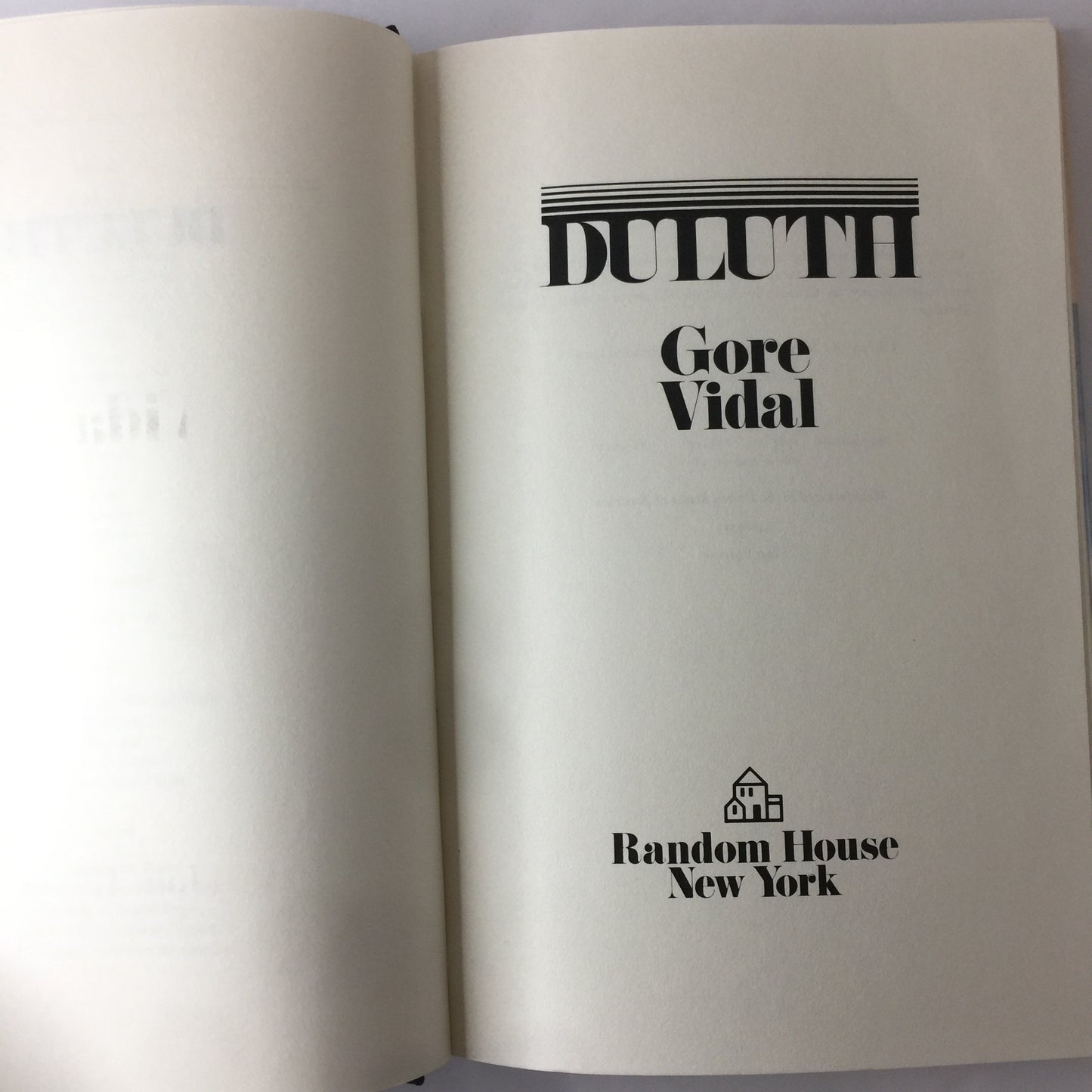 Duluth - Gore Vidal - 1st Edition - 1st Print - 1983