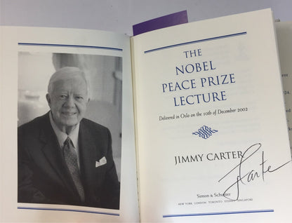 The Nobel Peace Prize Lecture - Jimmy Carter - Signed w/ Provenance - 2002