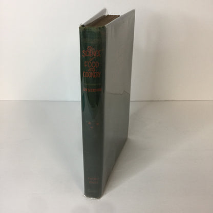 The Science of Food and Cookery - H. S. Anderson - Seventh Day Adventist Vintage Cookbook - 1921