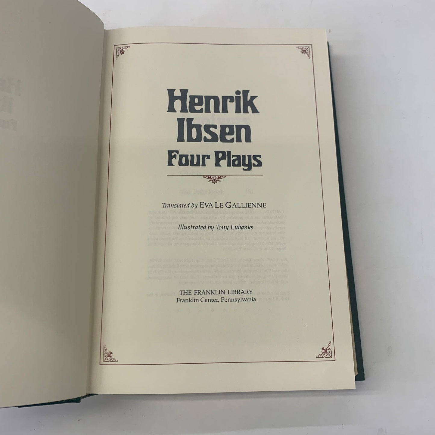 Four Plays - Henrik Ibsen- Franklin Library - 1979