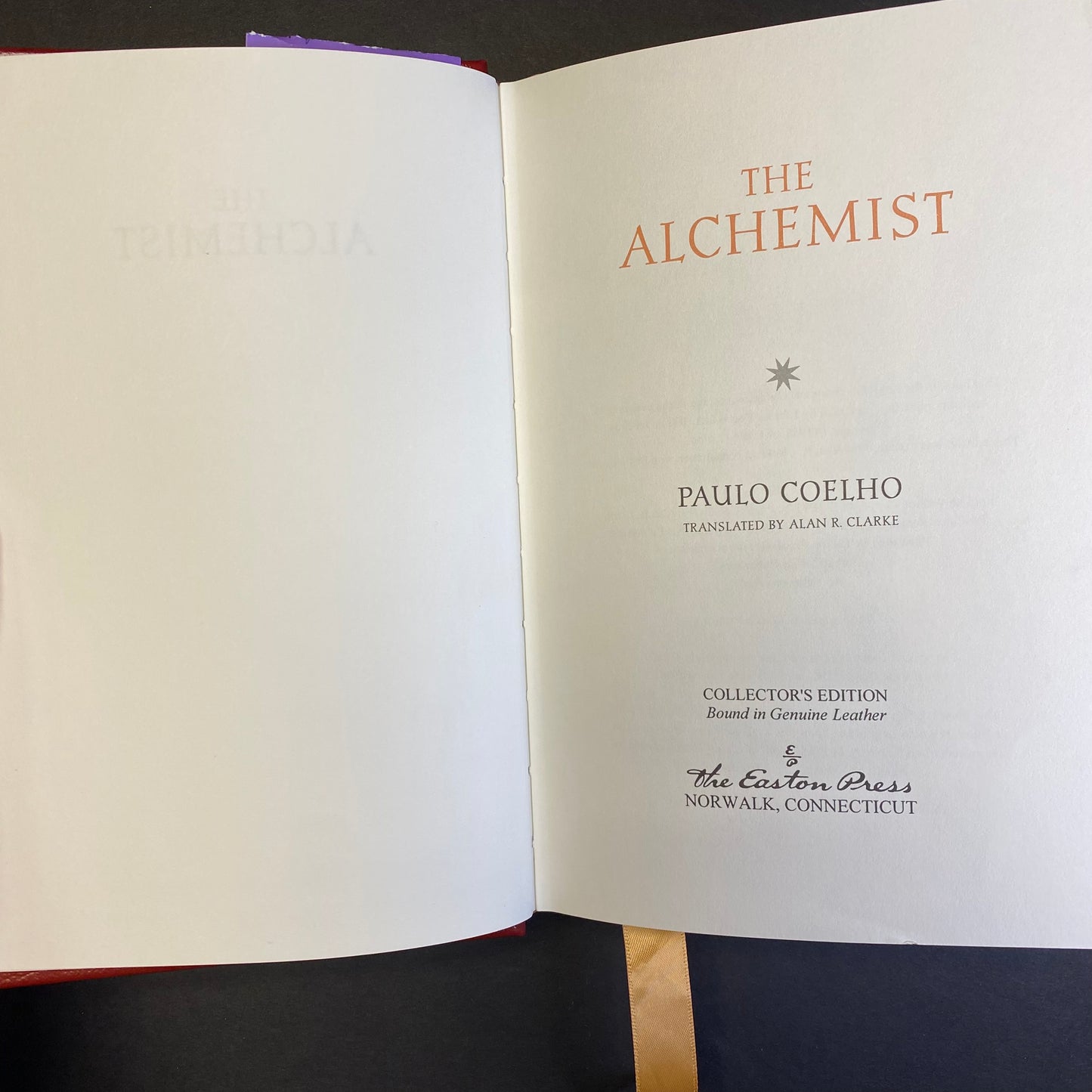 The Alchemist - Paulo Coelho - Signed Edition - Easton Press - 2007