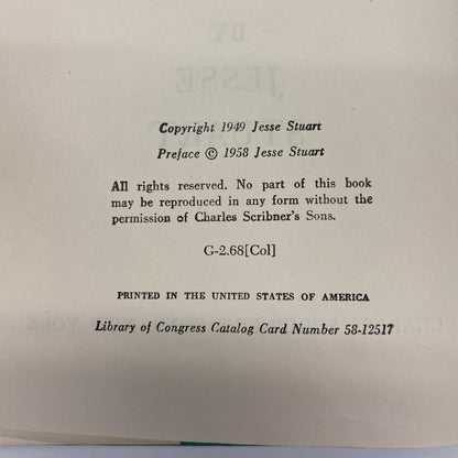The Thread That Runs So True - Jesse Stuart - 1958