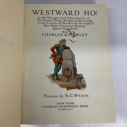 Westward Ho! - Charles Kingsley - Color Plates - 1920