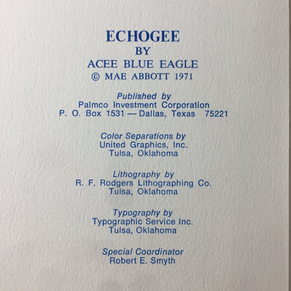 Echogee: The Little Blue Deer - Acee Blue Eagle - Native American