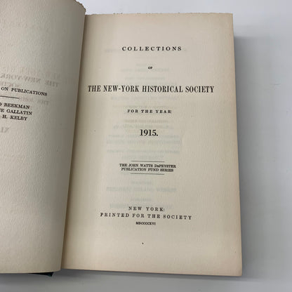 The New York Historical Society - Various - Vol. 2 - 1915