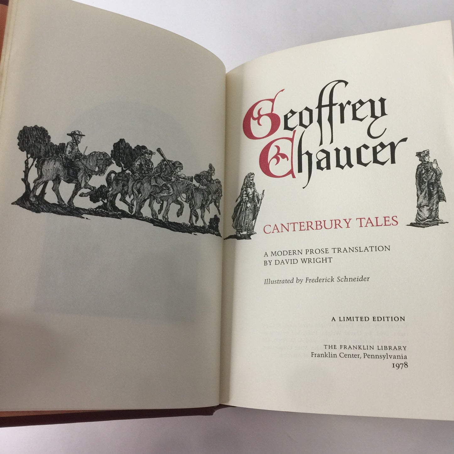 Canterbury Tales - Geoffrey Chaucer - Franklin Library - Limited Edition - 1978