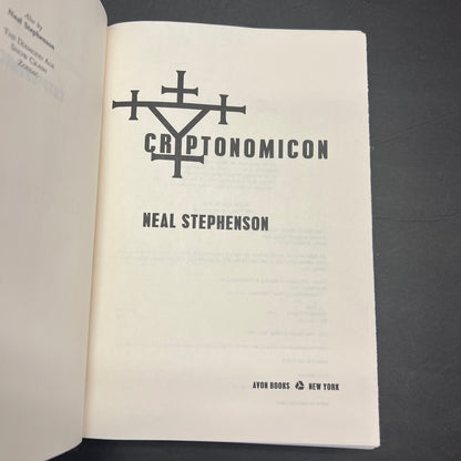 Cryptonomicon - Neal Stephenson - 1st Edition - 1999