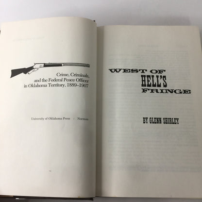 West of Hell’s Fringe - Glenn Shirley - 1st Edition - 1978