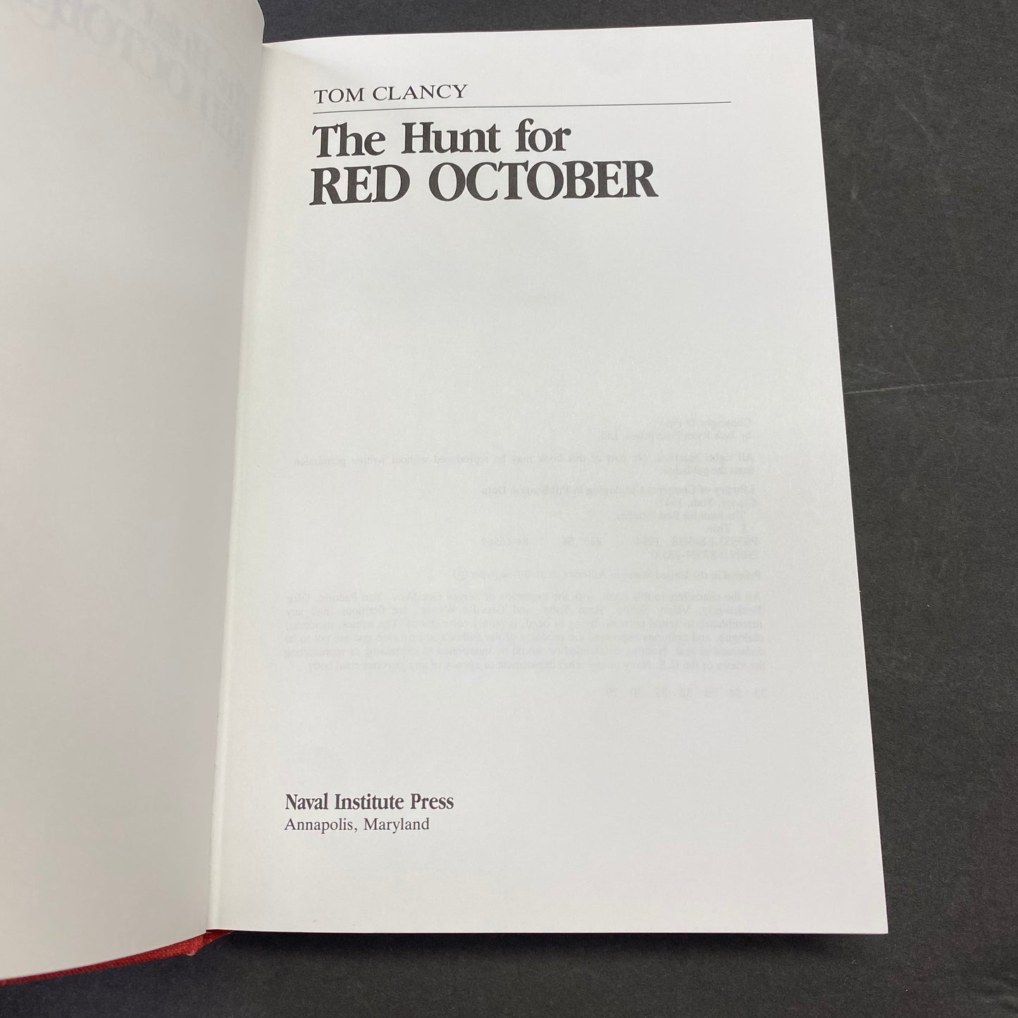 The Hunt for Red October - Tom Clancy - 29th Printing - 1984