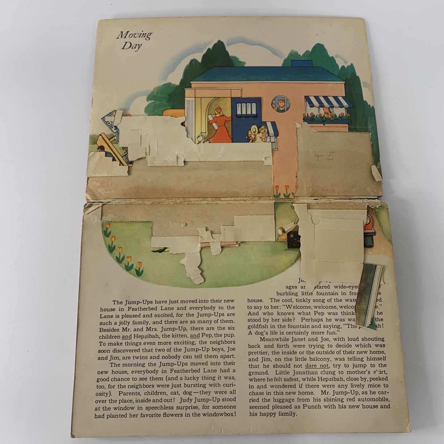 The Jolly Jump-Ups and Their New House - Geraldine Clyne  - 1st Edition - 1939