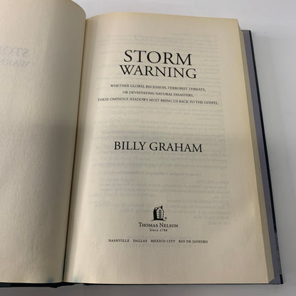 Storm Warning - Billy Graham - 1st Thus - Signed - 2010