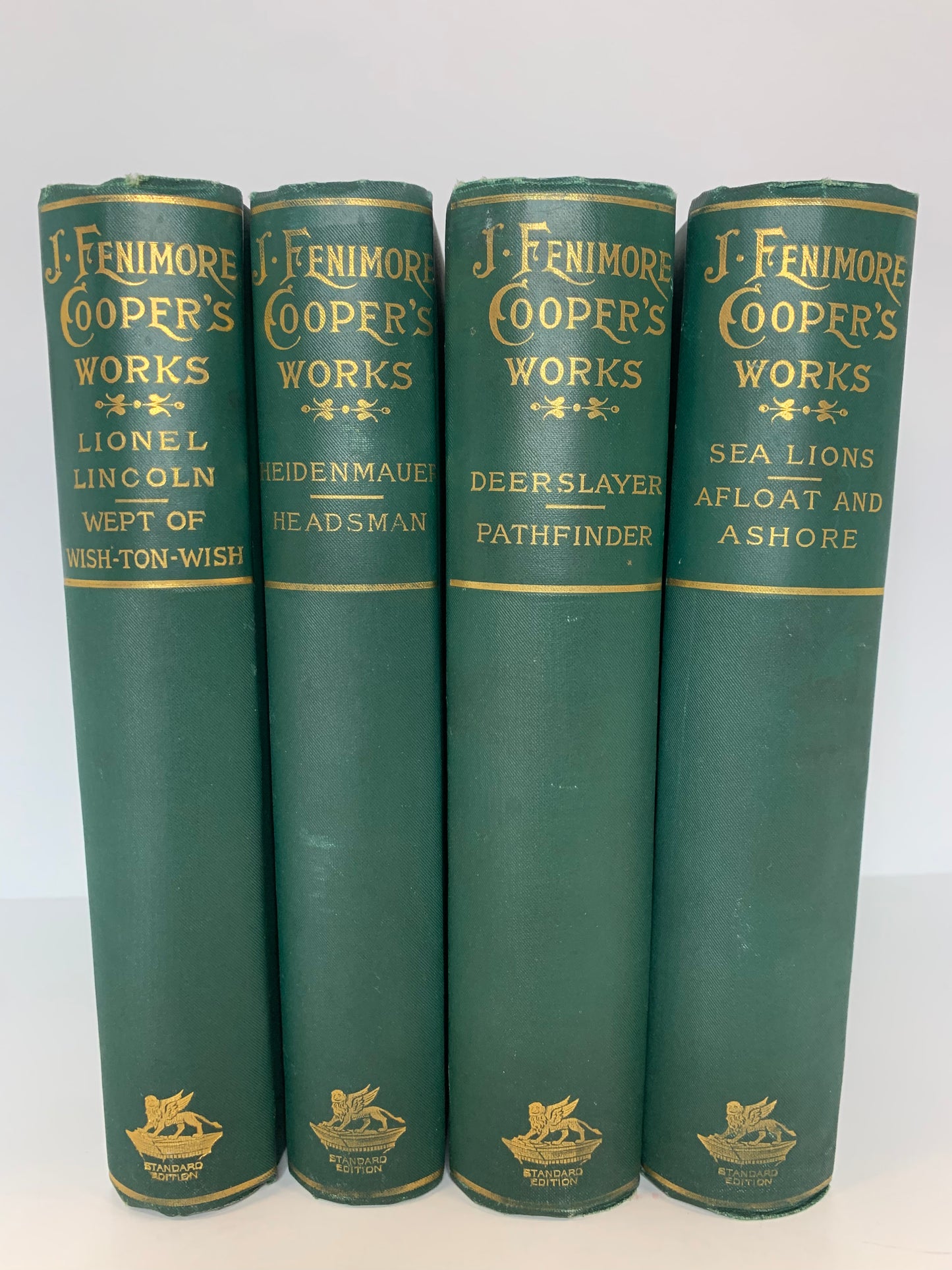 J. Fenimore Cooper’s Works - J. Fenimore Cooper - 4 Volumes - circa 1900s