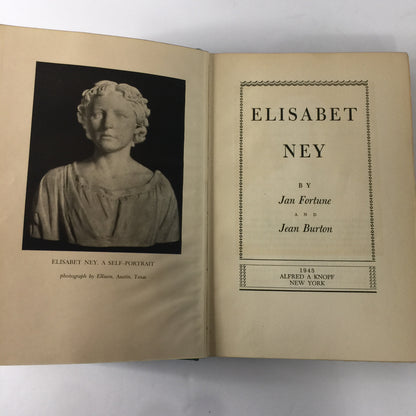 Elisabeth Ney - Jan Fortune and Jean Burton - Signed - 1st Edition - 1943