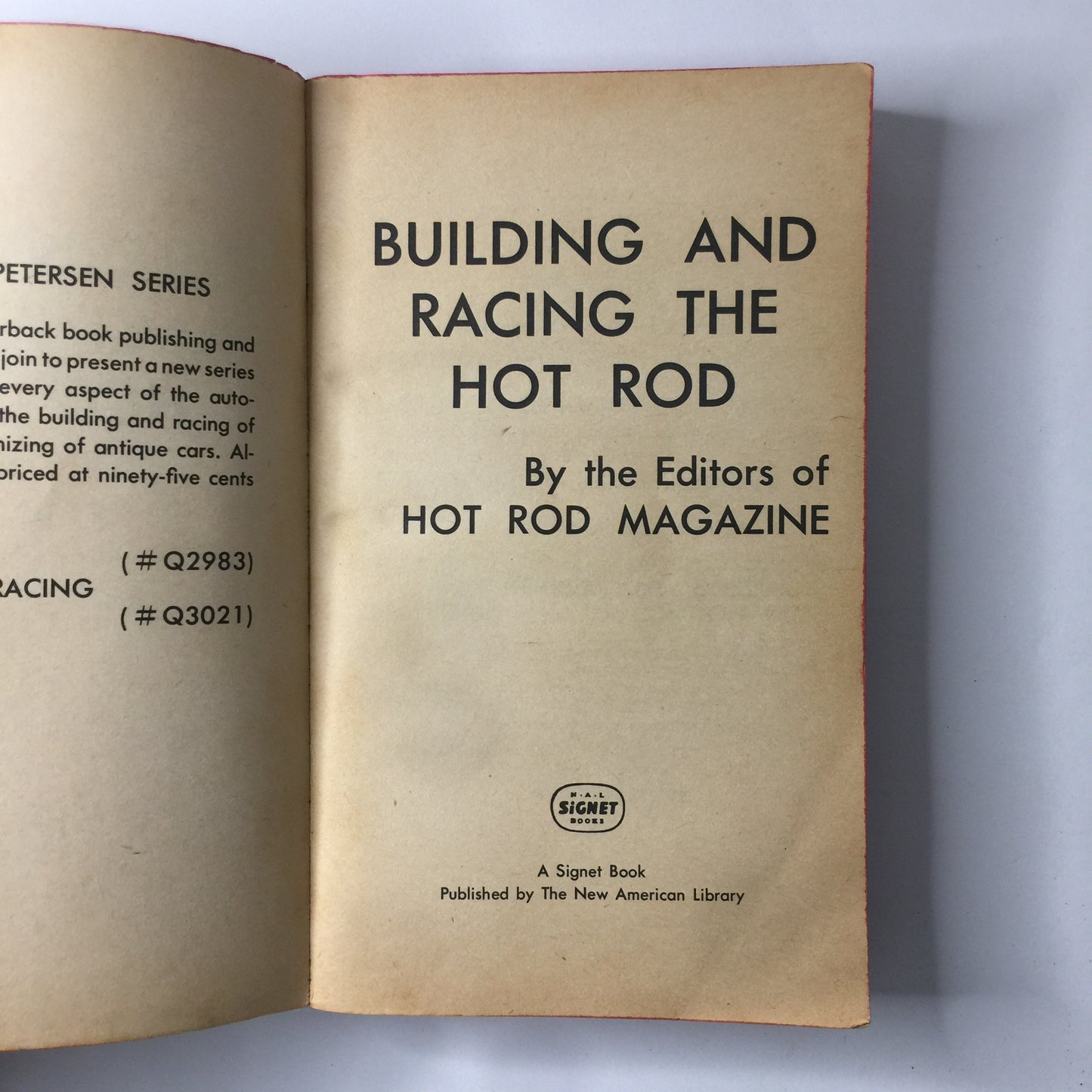 Hot Rod Magazine Books - Various - All 1st Signet Prints - Set of 4 - 1966-1967