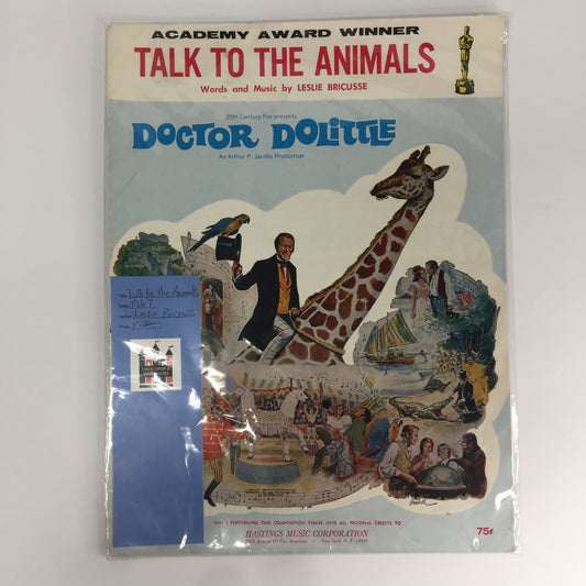 Talk To The Animals - Leslie Bricusse - 1967