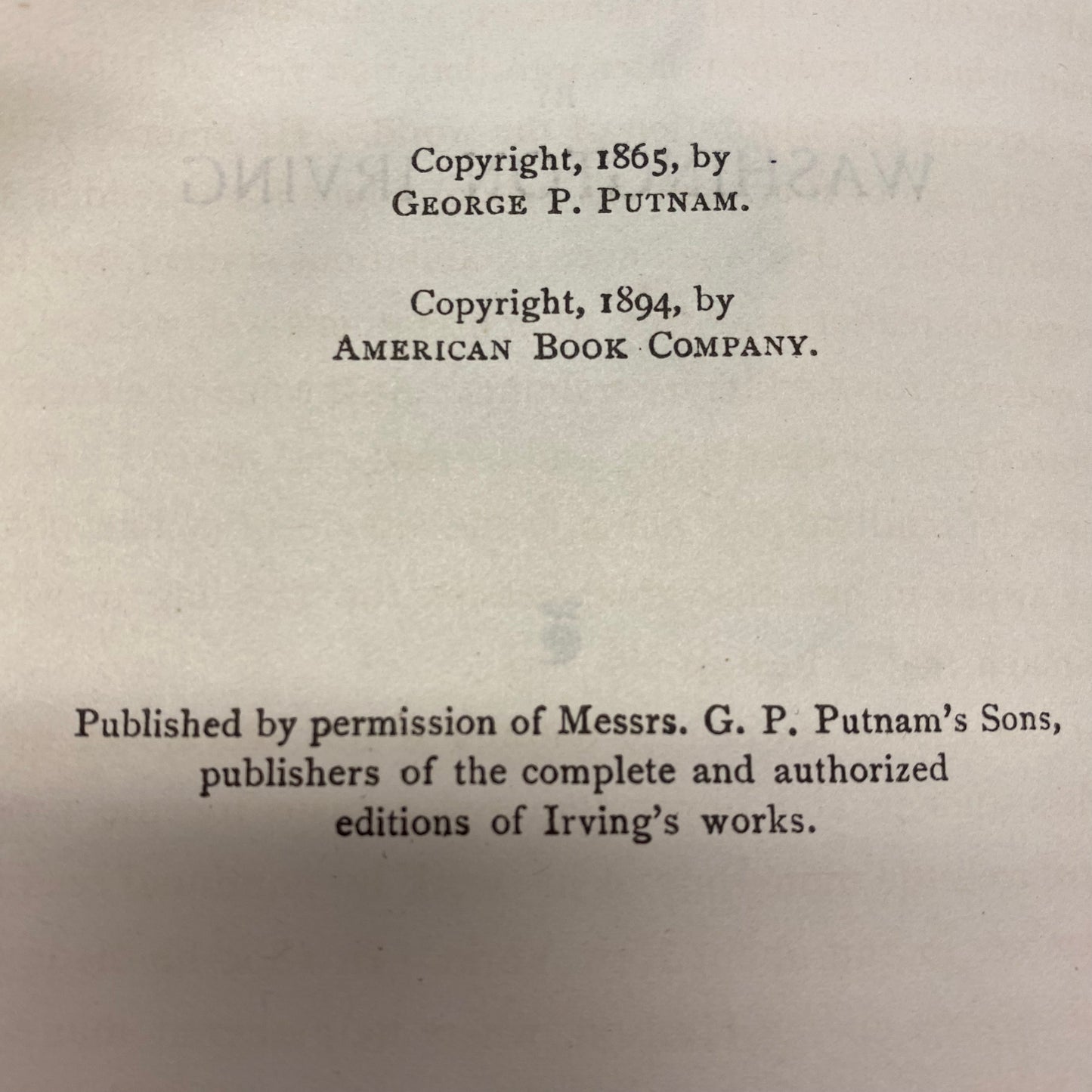 Tales of a Traveler - Washington Irving - 1894