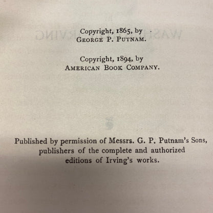 Tales of a Traveler - Washington Irving - 1894