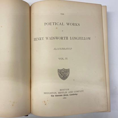 Illustrated Poetical Works - Henry W. Longfellow - Volume 2 - circa 1800s