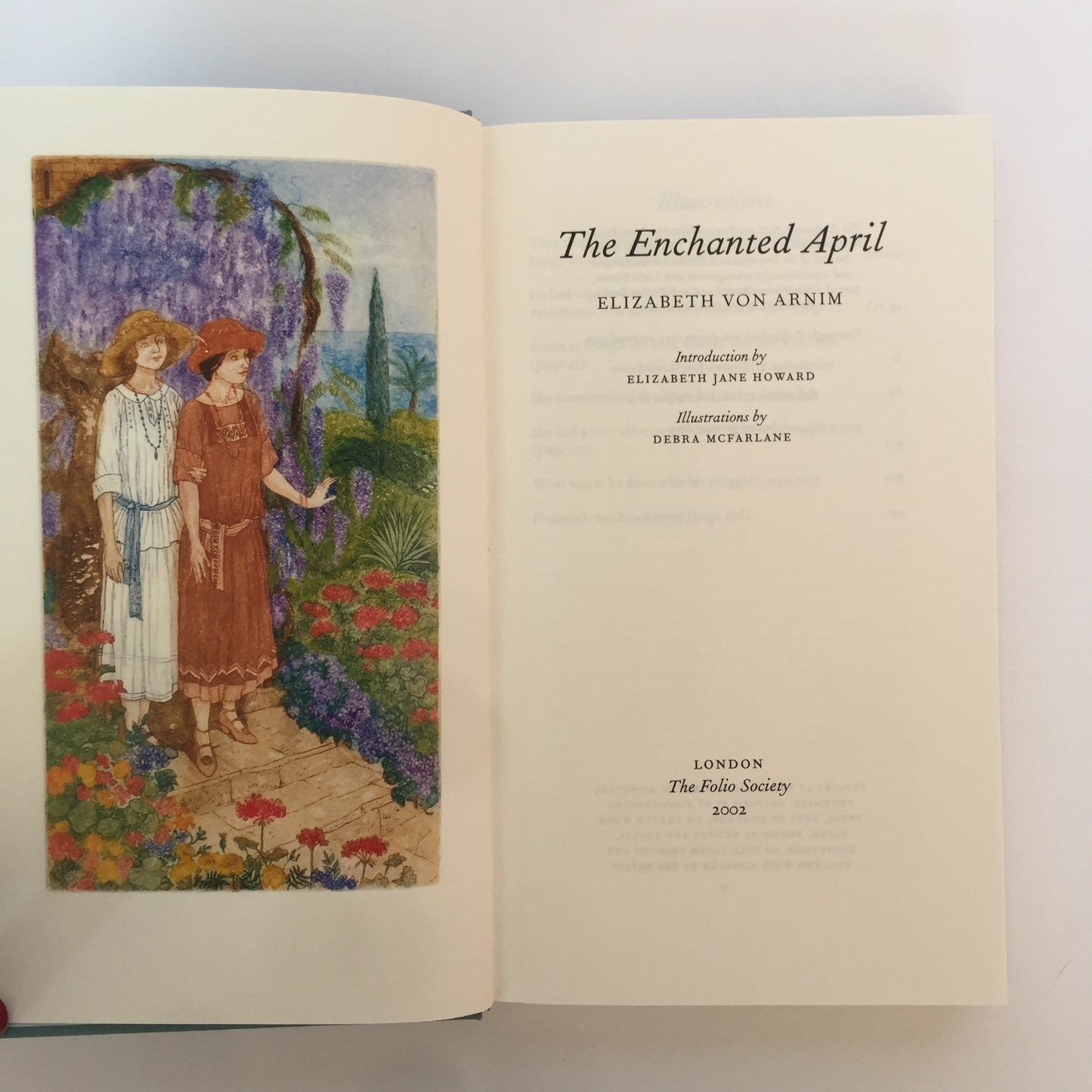 The Enchanted April - Elizabeth Von Arnim - 2nd Print - Folio Society - 2003