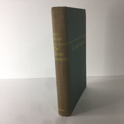 The Second Confession - Rex Stout - 1st Edition - 1949